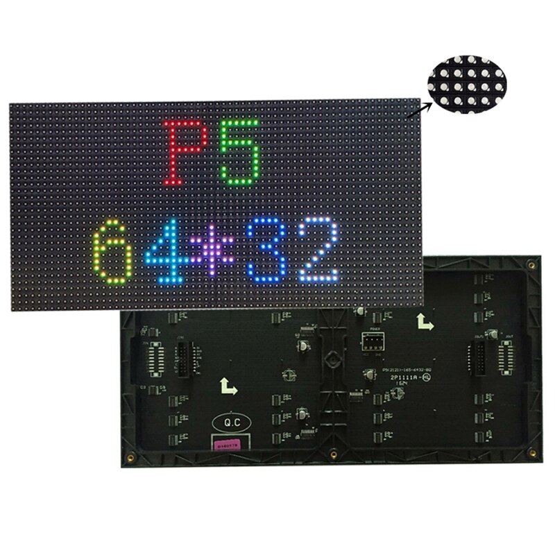 LED Ʈ P5 ǳ 320x160mm, 64x32 ȼ, SMD2121 1/1..